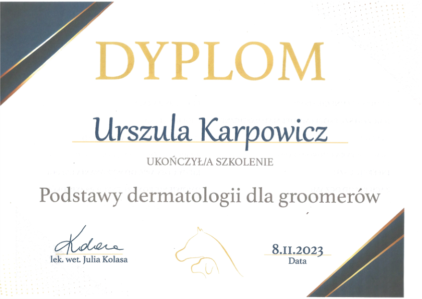 Podstawy dermatologii dla groomerów 2023